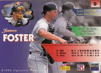 1996 Signature Rookies Preview #9 Jim Foster Back