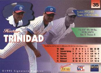 1996 Signature Rookies Preview #35 Hector Trinidad Back