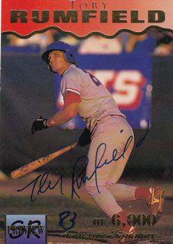 1996 Signature Rookies Preview - Autographs #31 Toby Rumfield Front