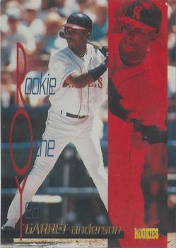 1996 Signature Rookies Preview - Rookie of the Year #R2 Garret Anderson Front