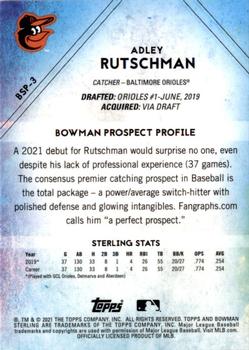 2021 Bowman Sterling #BSP-3 Adley Rutschman Back