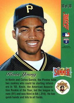 1993 Score - Boys of Summer #10 Kevin Young Back