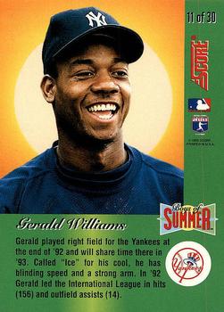 1993 Score - Boys of Summer #11 Gerald Williams Back