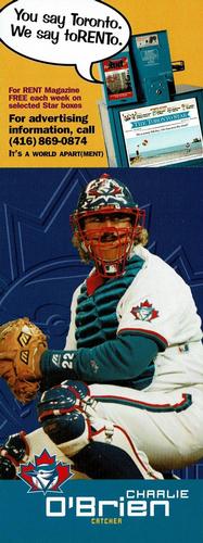 1997 Toronto Star Toronto Blue Jays Postcards #NNO Charlie O’Brien Front