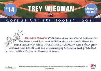 2014 Grandstand Corpus Christi Hooks #NNO Trey Wiedman Back
