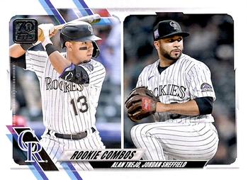 2021 Topps Update #US16 Alan Trejo / Jordan Sheffield Front