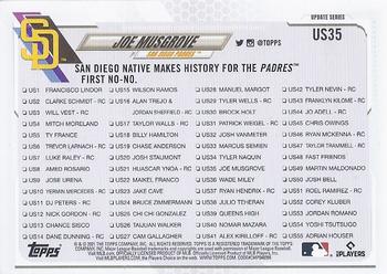 2021 Topps Update #US35 Joe Musgrove Back