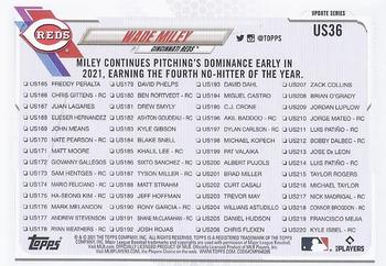 2021 Topps Update #US36 Wade Miley Back