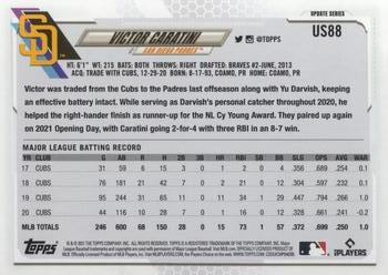 2021 Topps Update #US88 Victor Caratini Back