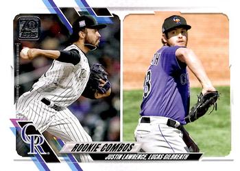 2021 Topps Update #US141 Justin Lawrence / Lucas Gilbreath Front