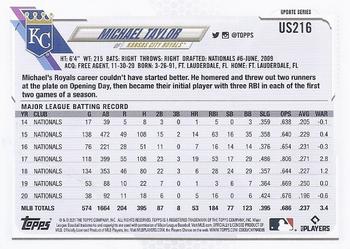 2021 Topps Update #US216 Michael Taylor Back