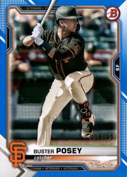 2021 Bowman - Blue #6 Buster Posey Front