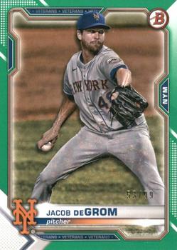 2021 Bowman - Green #46 Jacob deGrom Front