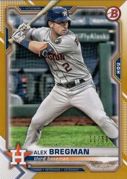 2021 Bowman - Gold #25 Alex Bregman Front