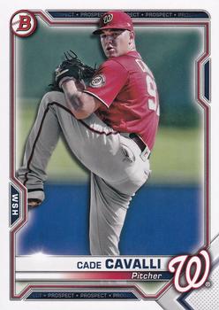 2021 Bowman - Prospects #BP-99 Cade Cavalli Front