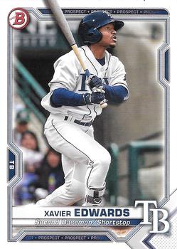 2021 Bowman - Prospects #BP-101 Xavier Edwards Front