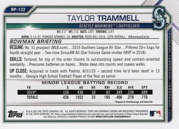 2021 Bowman - Prospects #BP-132 Taylor Trammell Back