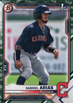 2021 Bowman - Prospects Camo #BP-89 Gabriel Arias Front