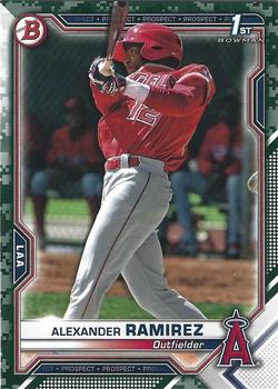 2021 Bowman - Prospects Camo #BP-145 Alexander Ramirez Front