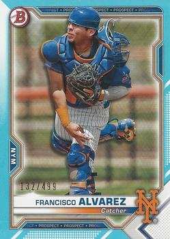 2021 Bowman - Prospects Sky Blue #BP-53 Francisco Alvarez Front