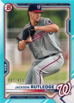 2021 Bowman - Prospects Sky Blue #BP-103 Jackson Rutledge Front