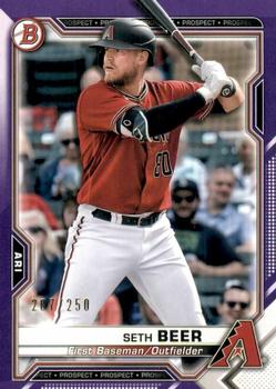 2021 Bowman - Prospects Purple #BP-60 Seth Beer Front