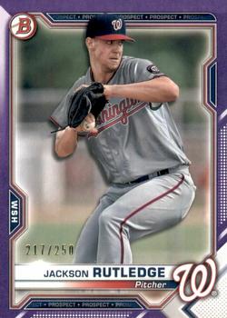 2021 Bowman - Prospects Purple #BP-103 Jackson Rutledge Front