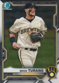 2021 Bowman - Chrome Prospects #BCP-10 Brice Turang Front