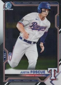 2021 Bowman - Chrome Prospects #BCP-41 Justin Foscue Front