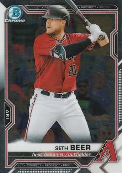 2021 Bowman - Chrome Prospects #BCP-60 Seth Beer Front