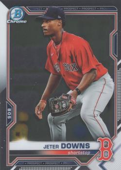2021 Bowman - Chrome Prospects #BCP-107 Jeter Downs Front