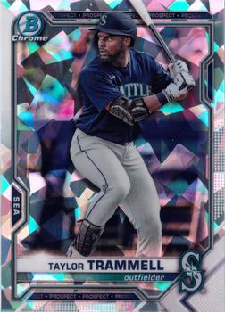 2021 Bowman - Chrome Prospects Atomic Refractor #BCP-132 Taylor Trammell Front