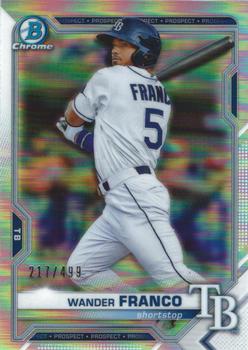 2021 Bowman - Chrome Prospects Refractor #BCP-57 Wander Franco Front
