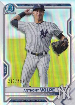 2021 Bowman - Chrome Prospects Refractor #BCP-85 Anthony Volpe Front