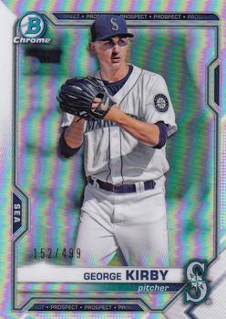 2021 Bowman - Chrome Prospects Refractor #BCP-117 George Kirby Front