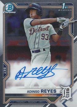 2021 Bowman - Chrome Prospect Autographs #CPA-ARE Adinso Reyes Front