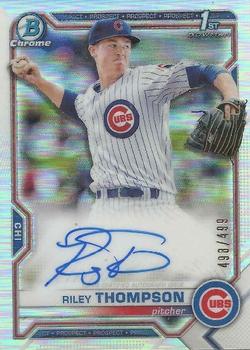 2021 Bowman - Chrome Prospect Autographs Refractor #CPA-RT Riley Thompson Front
