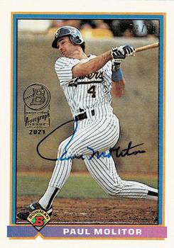 2021 Bowman - 1991 Bowman Baseball Buyback Autographs #32 Paul Molitor Front