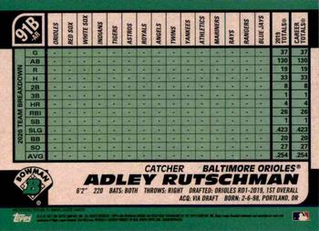 2021 Bowman - 1991 Bowman Baseball #91B-AR Adley Rutschman Back