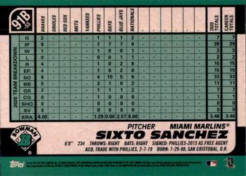 2021 Bowman - 1991 Bowman Baseball #91B-SS Sixto Sanchez Back