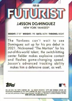 2021 Bowman - Chrome Futurist #FUT-JD Jasson Dominguez Back