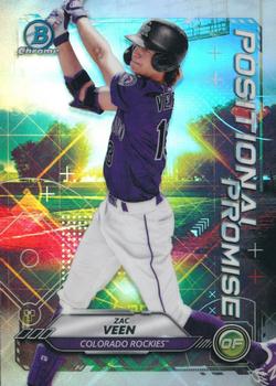 2021 Bowman - Chrome Positional Promise #POS-ZV Zac Veen Front