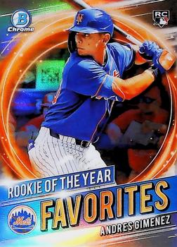 2021 Bowman - Chrome Rookie of the Year Favorites #RRY-AG Andres Gimenez Front