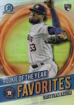 2021 Bowman - Chrome Rookie of the Year Favorites #RRY-CJ Cristian Javier Front