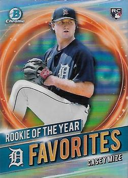 2021 Bowman - Chrome Rookie of the Year Favorites #RRY-CM Casey Mize Front