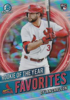 2021 Bowman - Chrome Rookie of the Year Favorites #RRY-DC Dylan Carlson Front