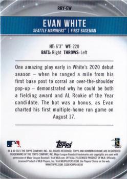 2021 Bowman - Chrome Rookie of the Year Favorites #RRY-EW Evan White Back