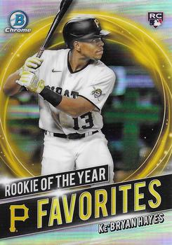 2021 Bowman - Chrome Rookie of the Year Favorites #RRY-KH Ke'Bryan Hayes Front