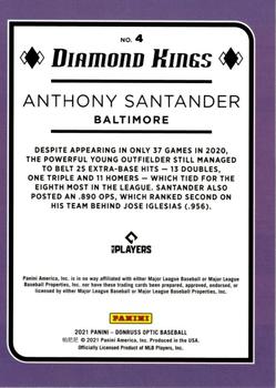 2021 Donruss Optic #4 Anthony Santander Back