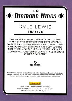 2021 Donruss Optic #13 Kyle Lewis Back